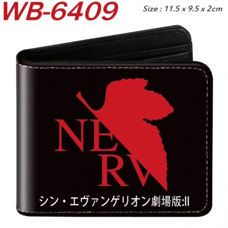 EVA Animation color PU leather half fold wallet 11.5X9X2CM