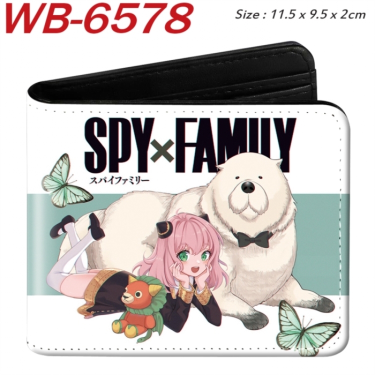 SPY×FAMILY Animation color PU leather half fold wallet 11.5X9X2CM