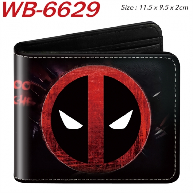 Marvel  Animation color PU leather half fold wallet 11.5X9X2CM