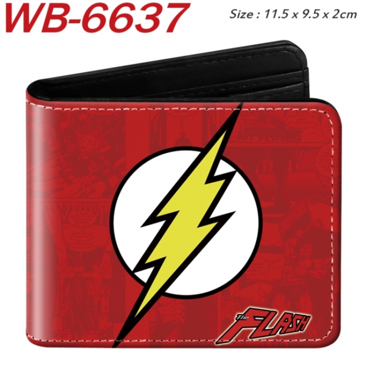 Marvel  Animation color PU leather half fold wallet 11.5X9X2CM