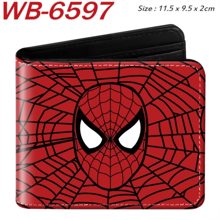 Marvel  Animation color PU leather half fold wallet 11.5X9X2CM