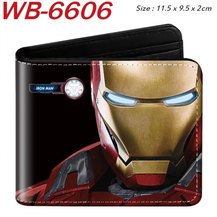 Marvel  Animation color PU leather half fold wallet 11.5X9X2CM