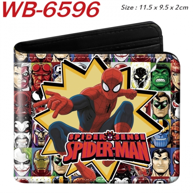 Marvel  Animation color PU leather half fold wallet 11.5X9X2CM