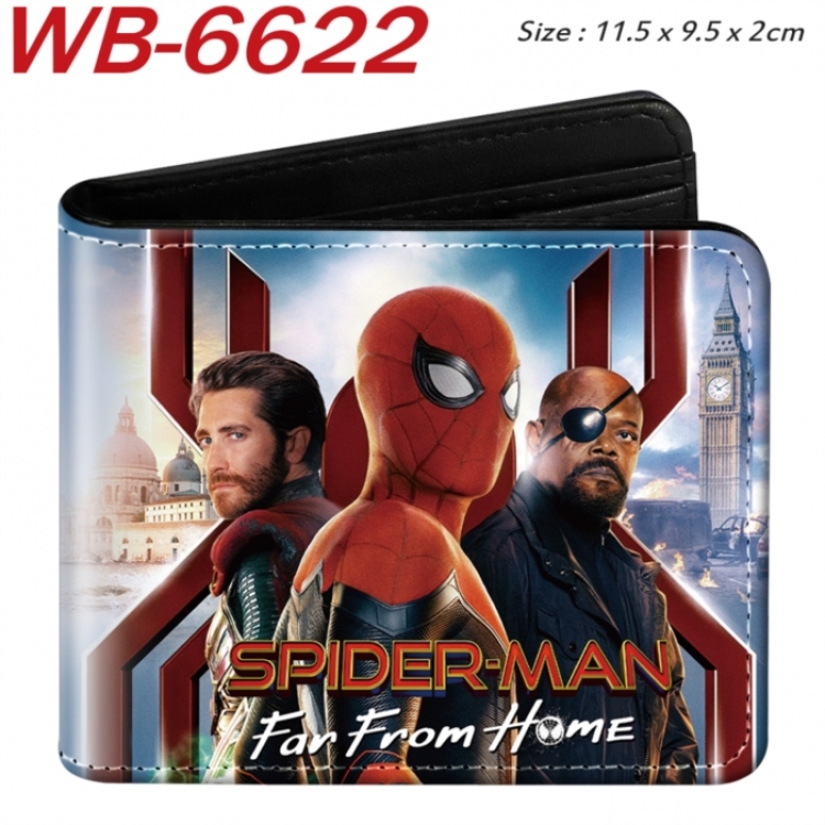 Marvel  Animation color PU leather half fold wallet 11.5X9X2CM