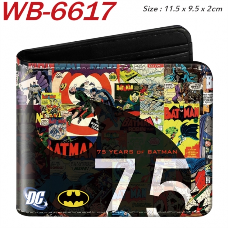 Marvel  Animation color PU leather half fold wallet 11.5X9X2CM