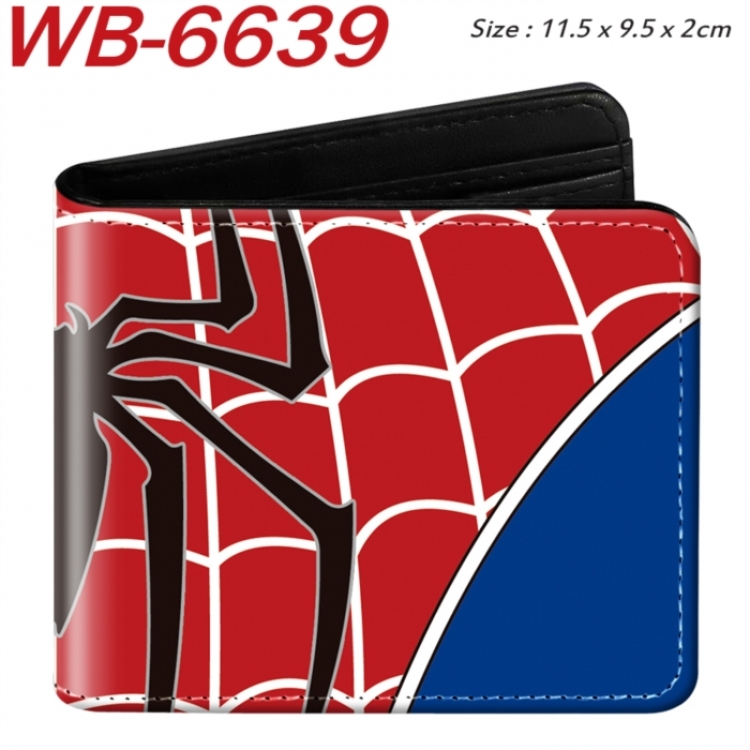 Marvel  Animation color PU leather half fold wallet 11.5X9X2CM