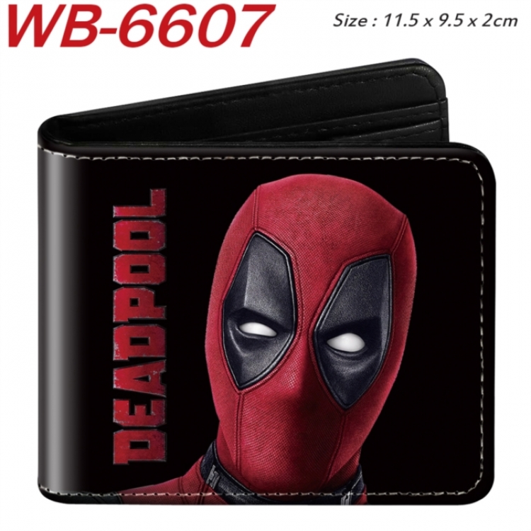 Marvel  Animation color PU leather half fold wallet 11.5X9X2CM