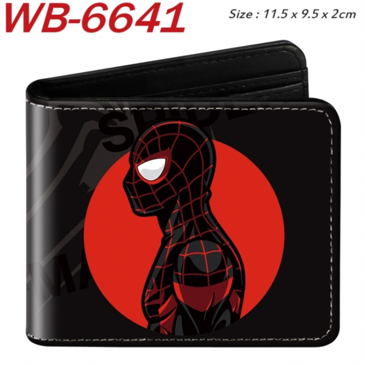 Marvel  Animation color PU leather half fold wallet 11.5X9X2CM