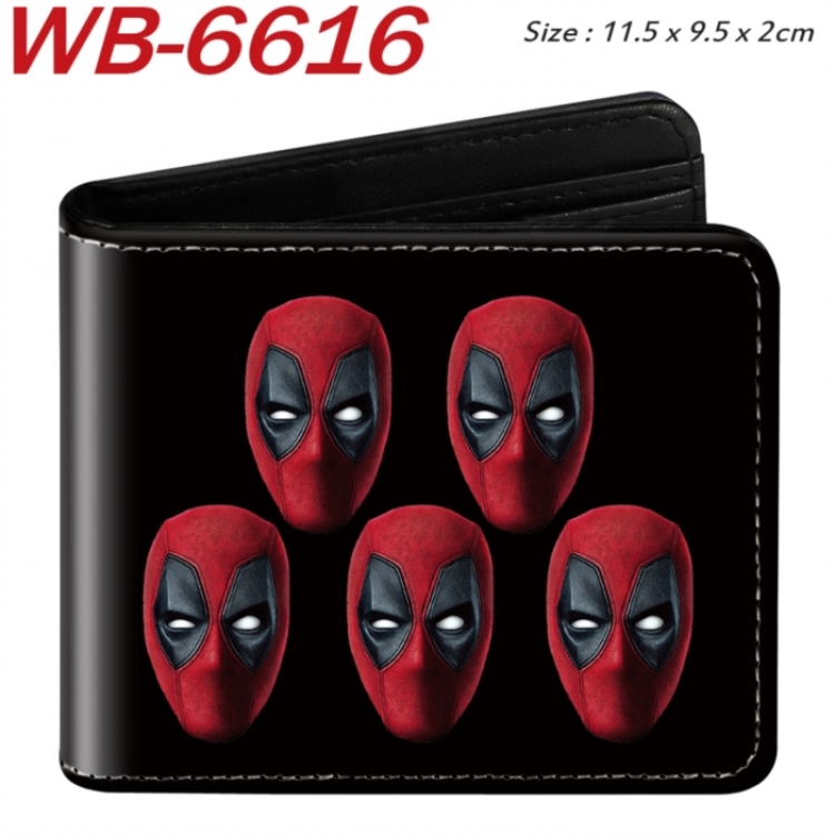 Marvel  Animation color PU leather half fold wallet 11.5X9X2CM