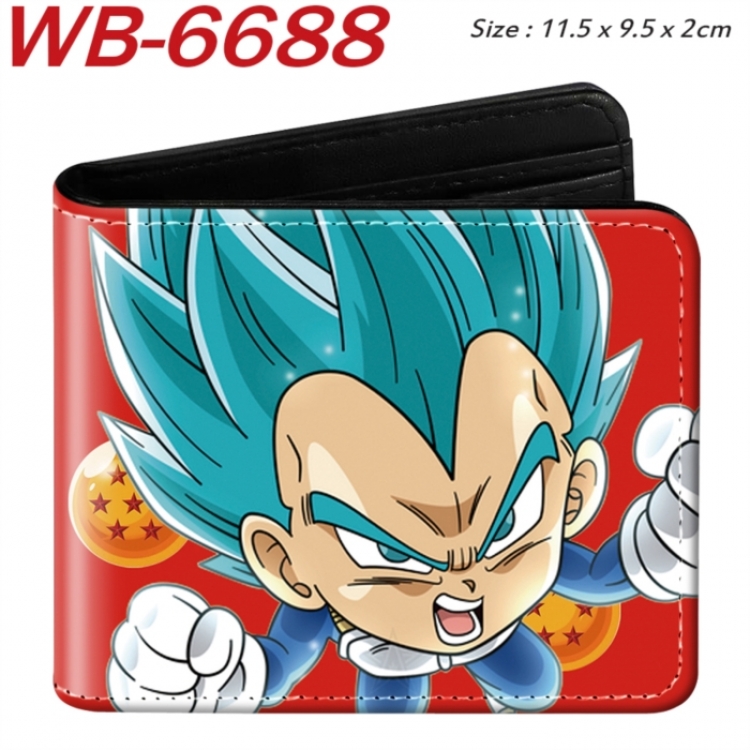 DRAGON BALL Animation color PU leather half fold wallet 11.5X9X2CM