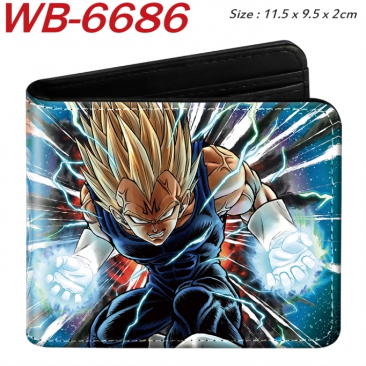 DRAGON BALL Animation color PU leather half fold wallet 11.5X9X2CM