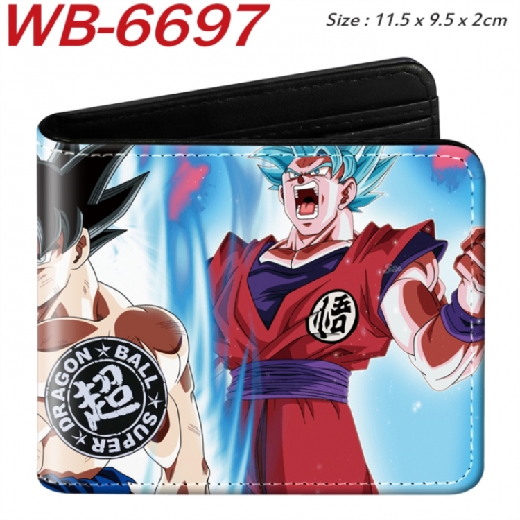 DRAGON BALL Animation color PU leather half fold wallet 11.5X9X2CM