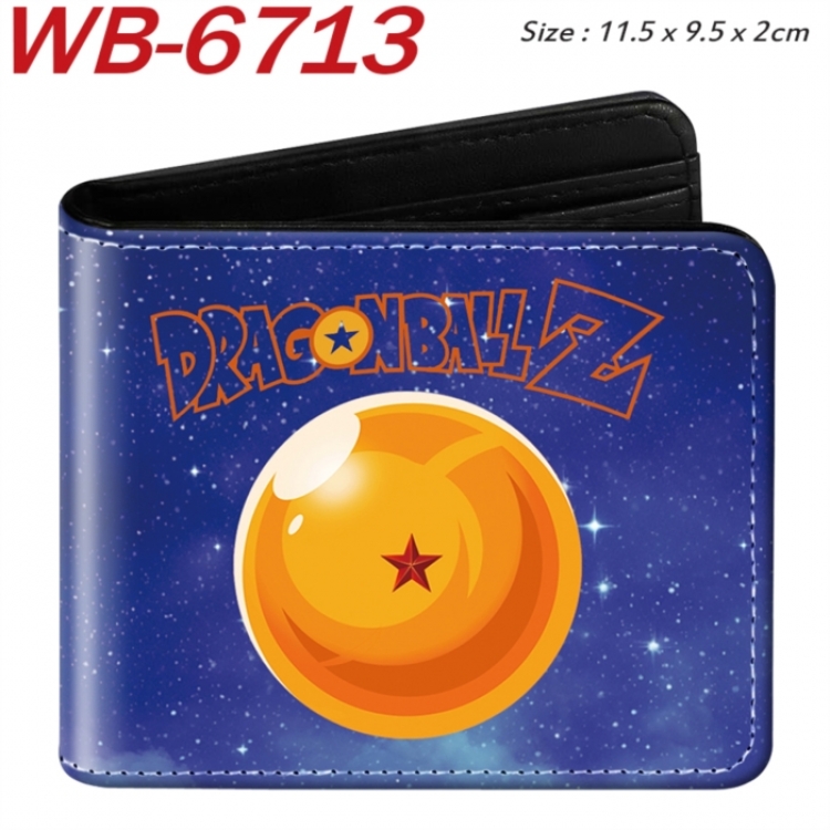 DRAGON BALL Animation color PU leather half fold wallet 11.5X9X2CM