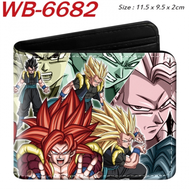 DRAGON BALL Animation color PU leather half fold wallet 11.5X9X2CM
