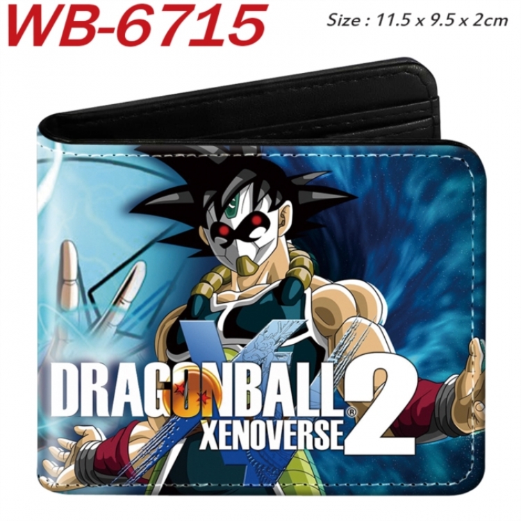 DRAGON BALL Animation color PU leather half fold wallet 11.5X9X2CM