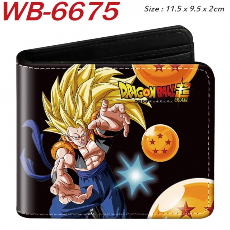 DRAGON BALL Animation color PU leather half fold wallet 11.5X9X2CM