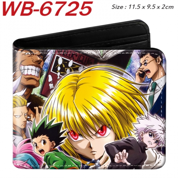 HunterXHunter Animation color PU leather half fold wallet 11.5X9X2CM