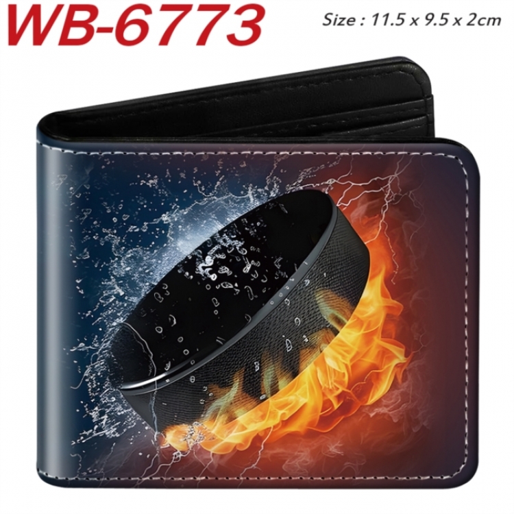 bracelet Animation color PU leather half fold wallet 11.5X9X2CM