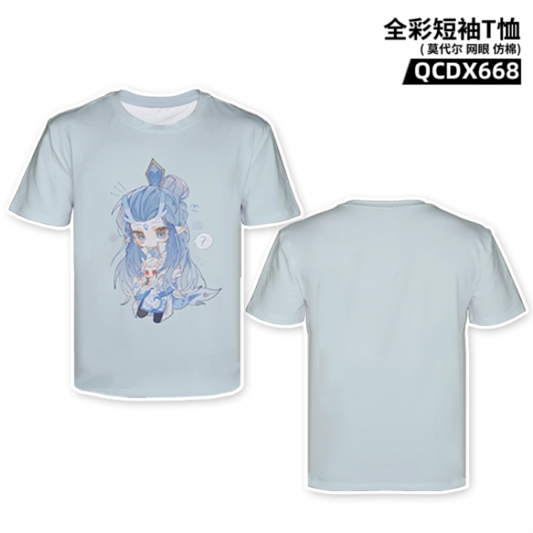 Nezha Anime full-color short-sleeved T-shirt from M to 2XL 
