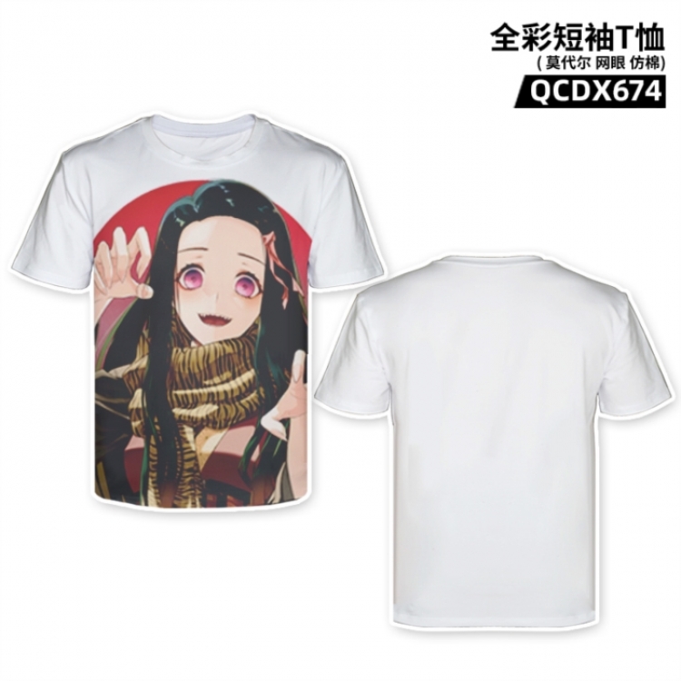Demon Slayer Kimets Anime full-color short-sleeved T-shirt from M to 2XL 