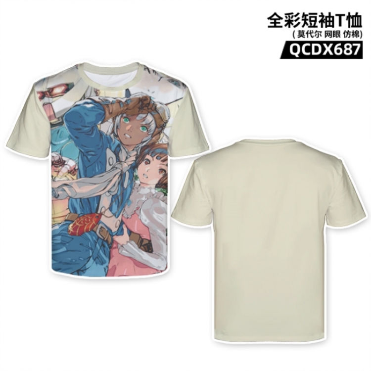Gundam Anime full-color short-sleeved T-shirt from M to 2XL 