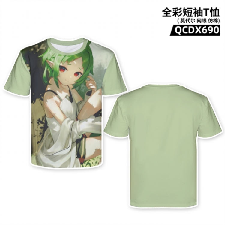 Jobless Reincarnat Anime full-color short-sleeved T-shirt from M to 2XL 