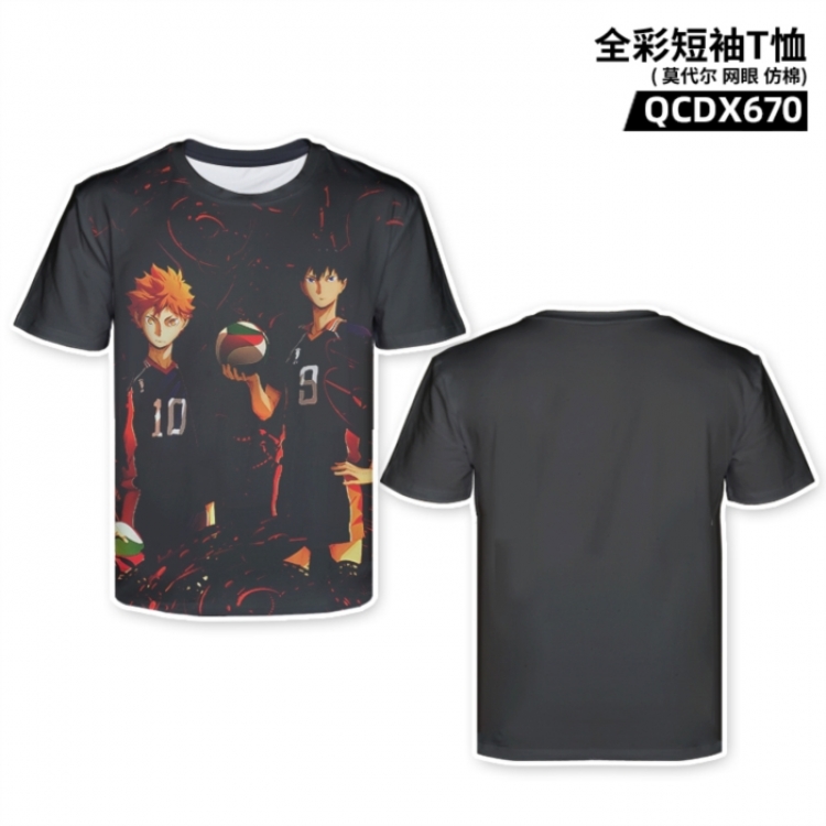 Haikyuu!! Anime full-color short-sleeved T-shirt from M to 2XL