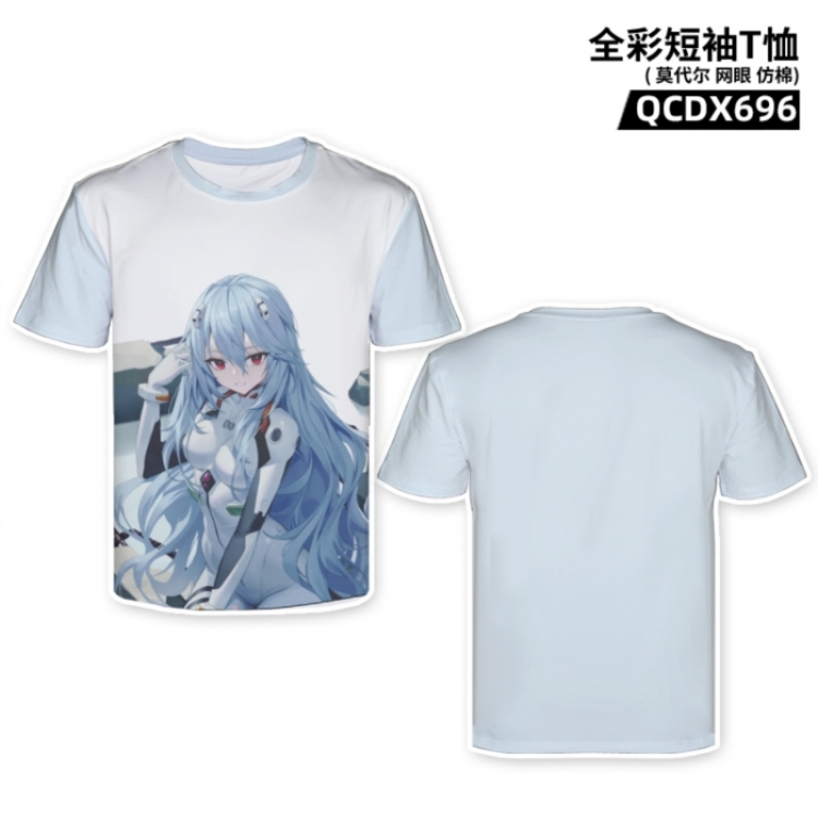EVA Anime full-color short-sleeved T-shirt from M to 2XL
