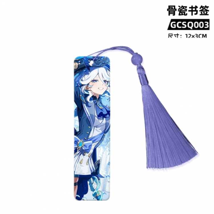 Genshin Impact Game bone china bookmark 12X3cm
