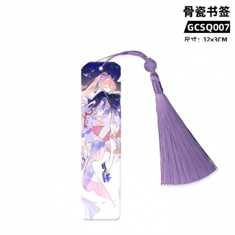 Genshin Impact Game bone china bookmark 12X3cm