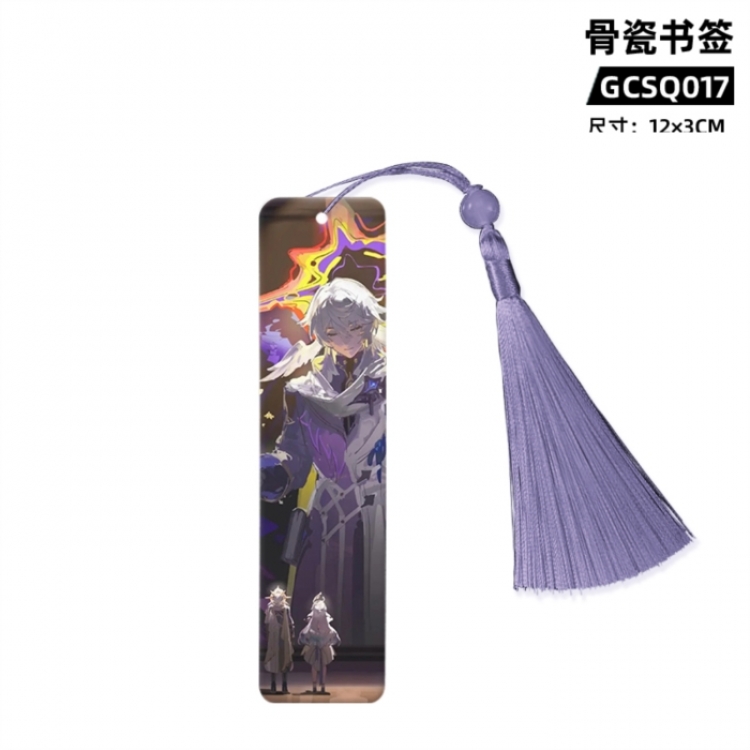 Honkai: Star Rail Game bone china bookmark 12X3cm