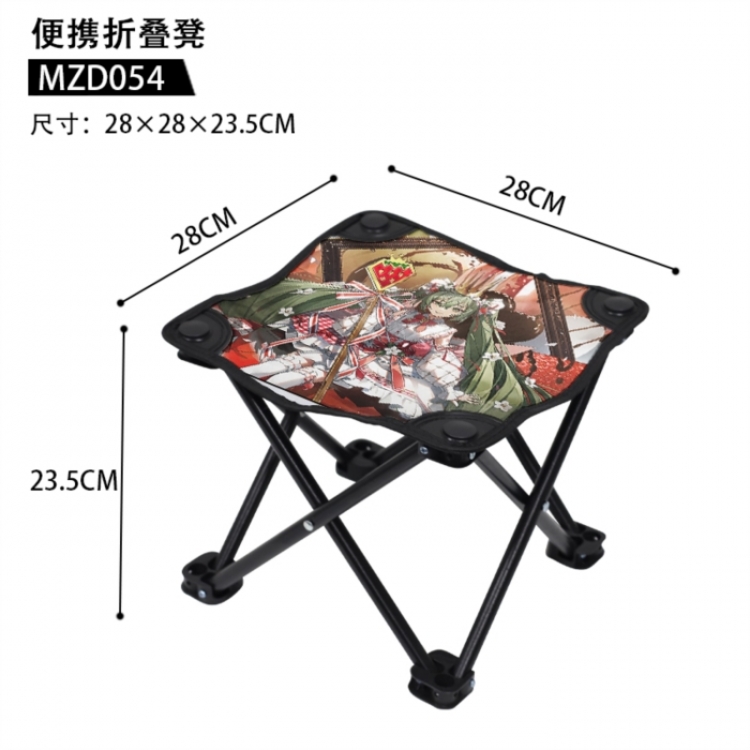 Hatsune Miku Anime portable folding stool 28x28x23.5cm