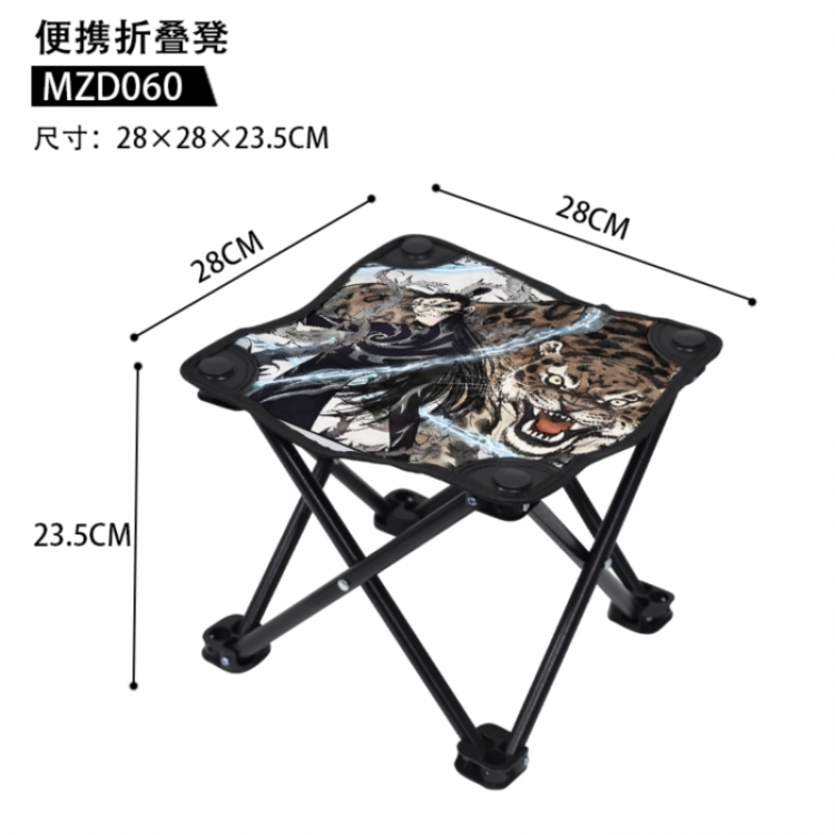 Nezha Anime portable folding stool 28x28x23.5cm