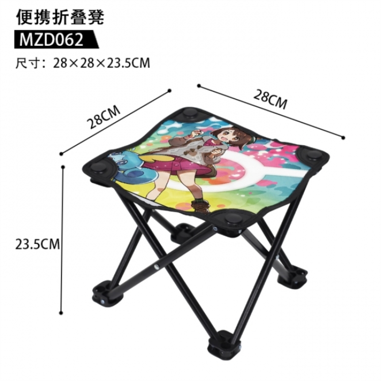 Pokemon Anime portable folding stool 28x28x23.5cm