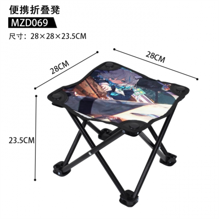 Azure Files Anime portable folding stool 28x28x23.5cm