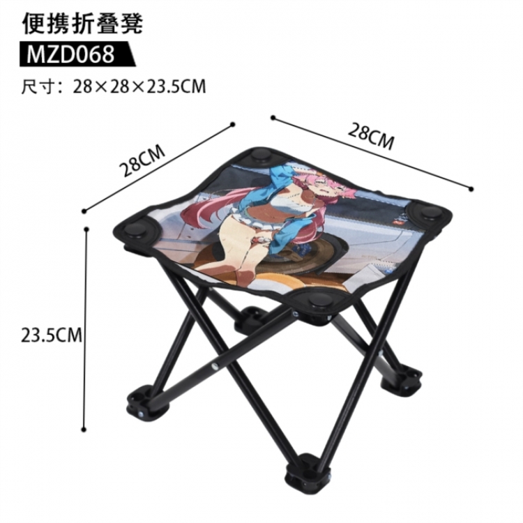 Azure Files Anime portable folding stool 28x28x23.5cm