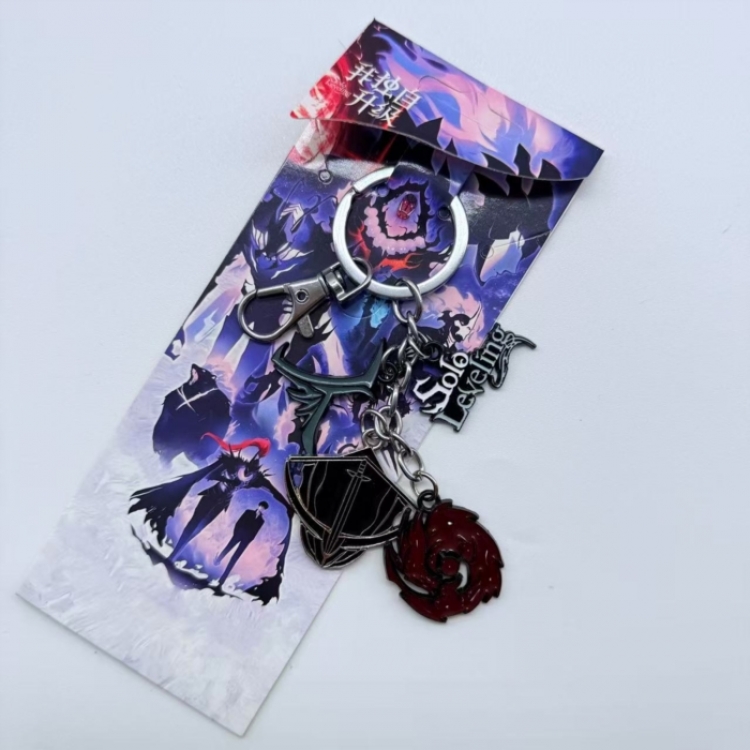 Solo Leveling:Arise  Anime cartoon  pendant metal keychain backpack pendant