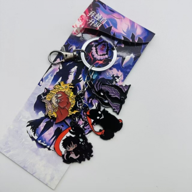 Solo Leveling:Arise  Anime cartoon  pendant metal keychain backpack pendant