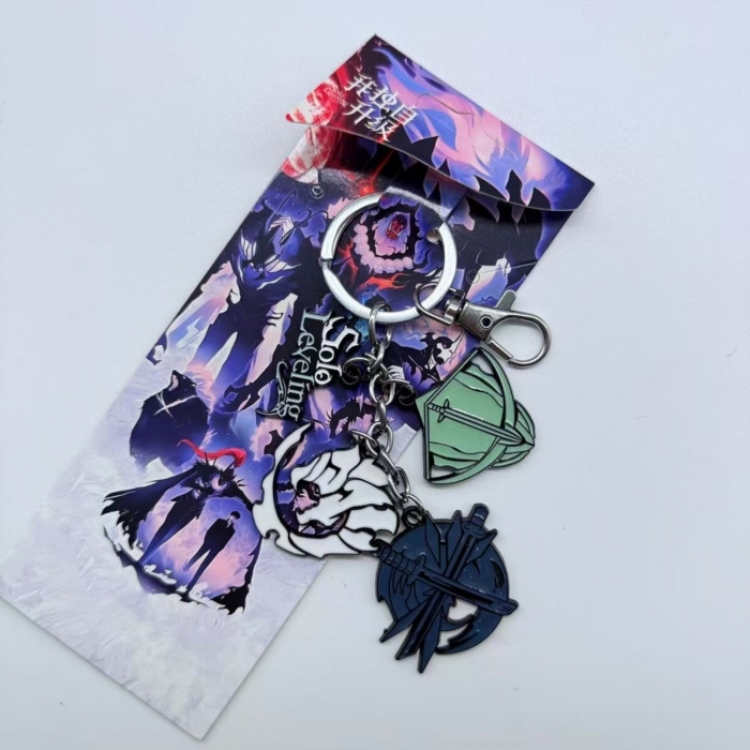 Solo Leveling:Arise  Anime cartoon  pendant metal keychain backpack pendant