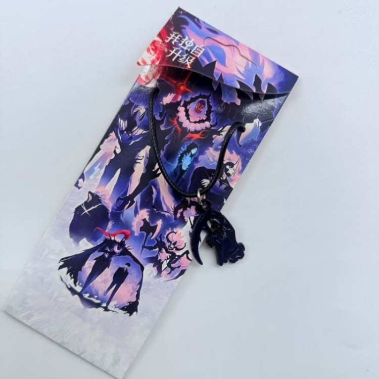 Solo Leveling:Arise Anime Surrounding Leather Rope Necklace Pendant price for 5 pcs
