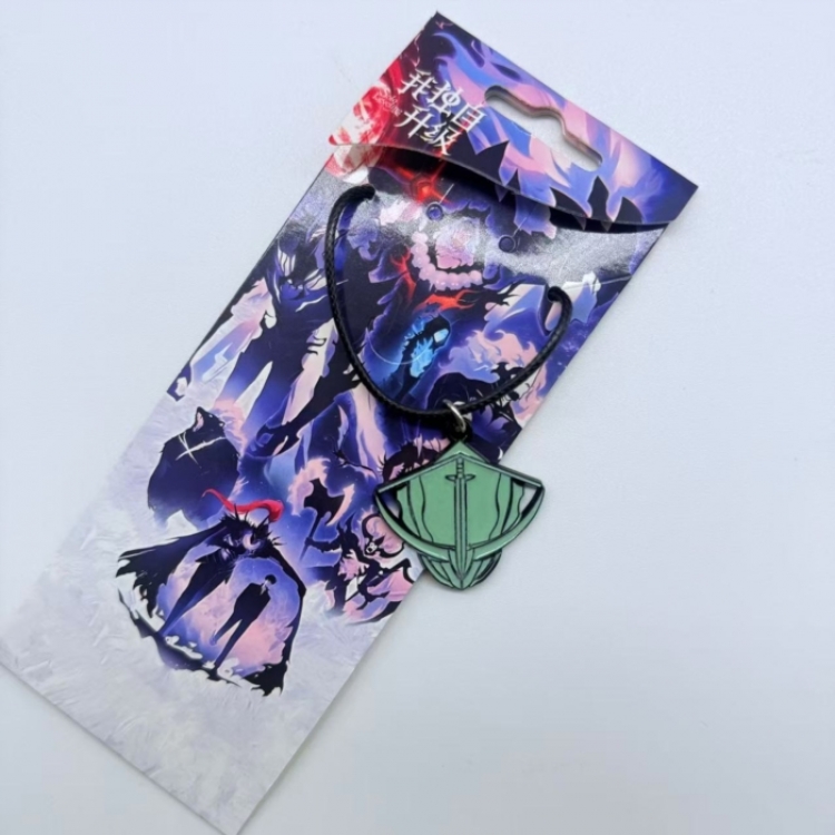 Solo Leveling:Arise Anime Surrounding Leather Rope Necklace Pendant price for 5 pcs