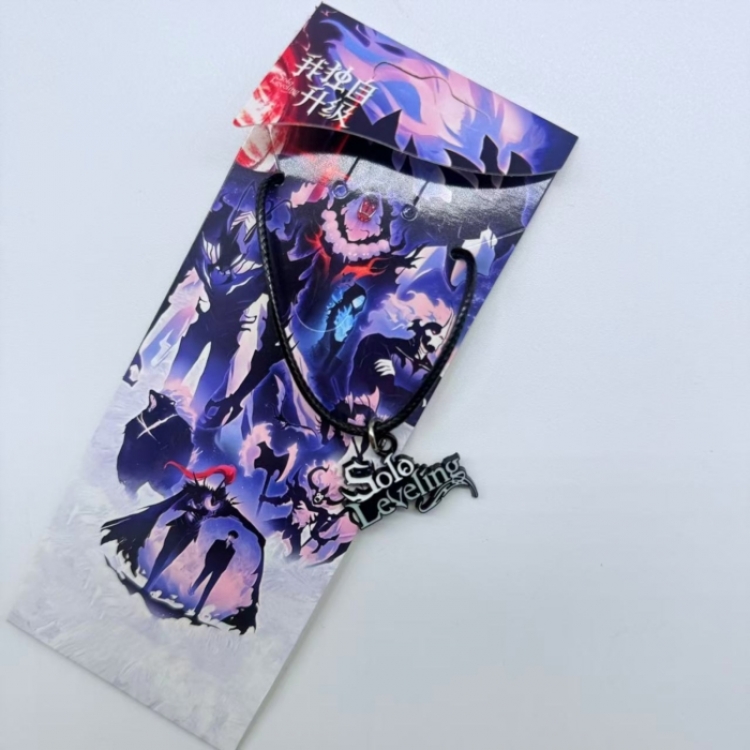 Solo Leveling:Arise Anime Surrounding Leather Rope Necklace Pendant price for 5 pcs