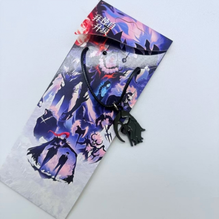 Solo Leveling:Arise Anime Surrounding Leather Rope Necklace Pendant price for 5 pcs