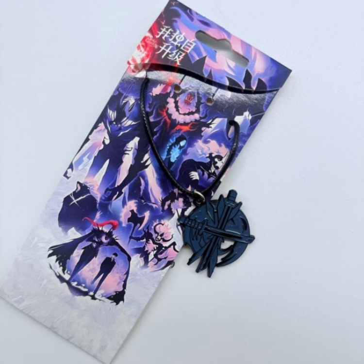 Solo Leveling:Arise Anime Surrounding Leather Rope Necklace Pendant price for 5 pcs