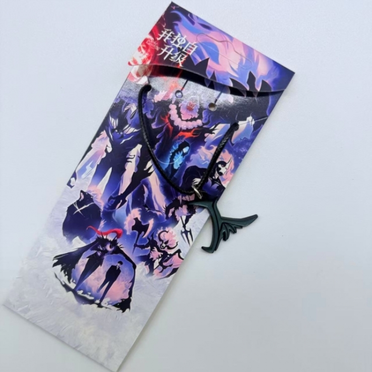 Solo Leveling:Arise Anime Surrounding Leather Rope Necklace Pendant price for 5 pcs