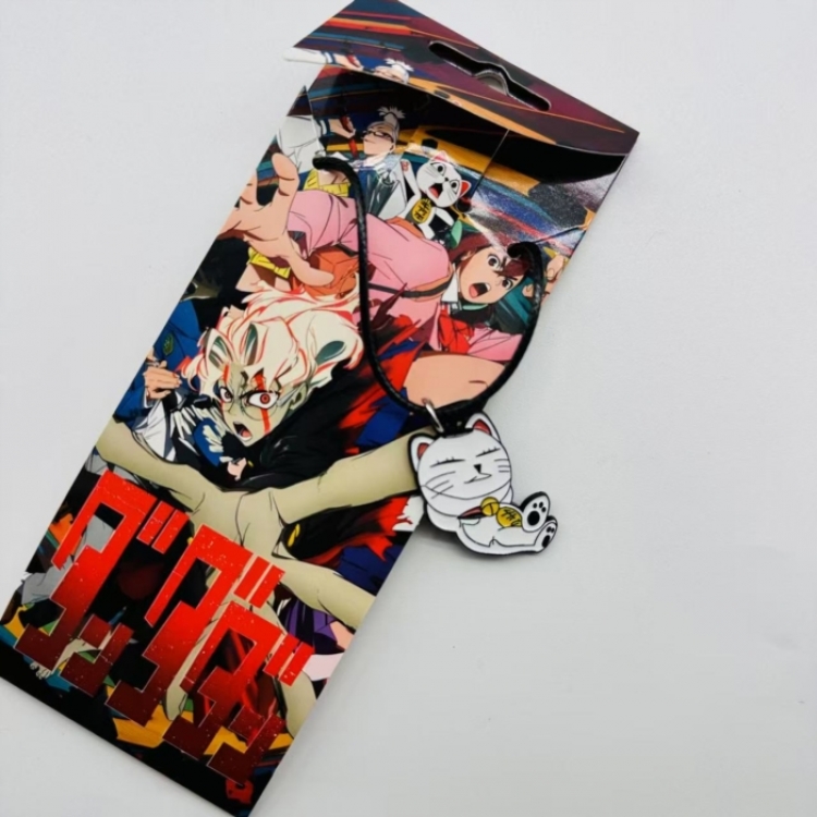 Dandadan Anime Surrounding Leather Rope Necklace Pendant price for 5 pcs