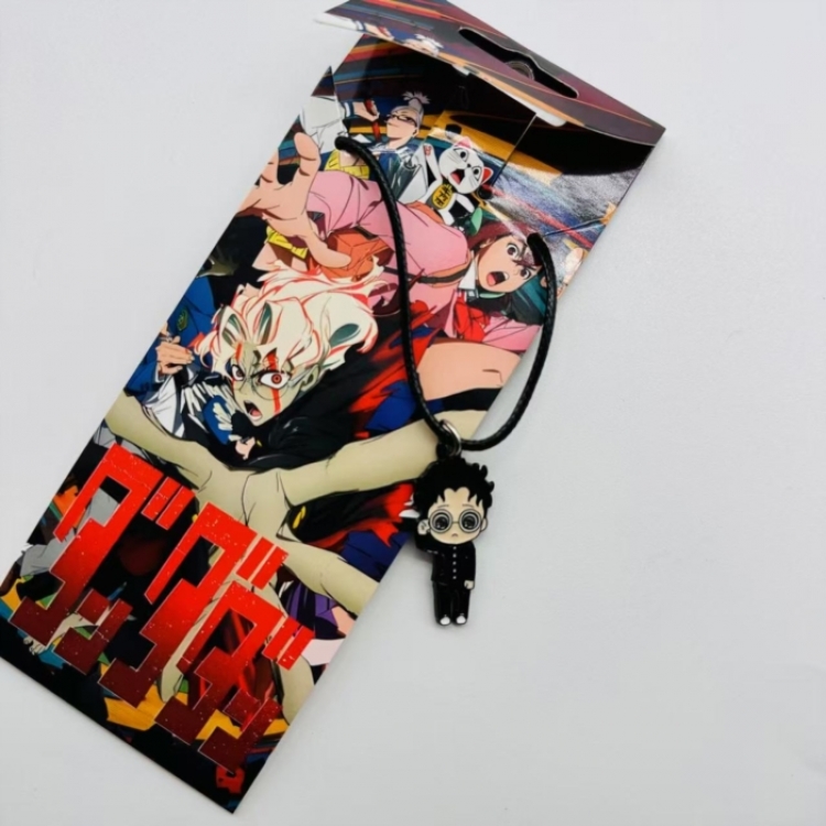 Dandadan Anime Surrounding Leather Rope Necklace Pendant price for 5 pcs