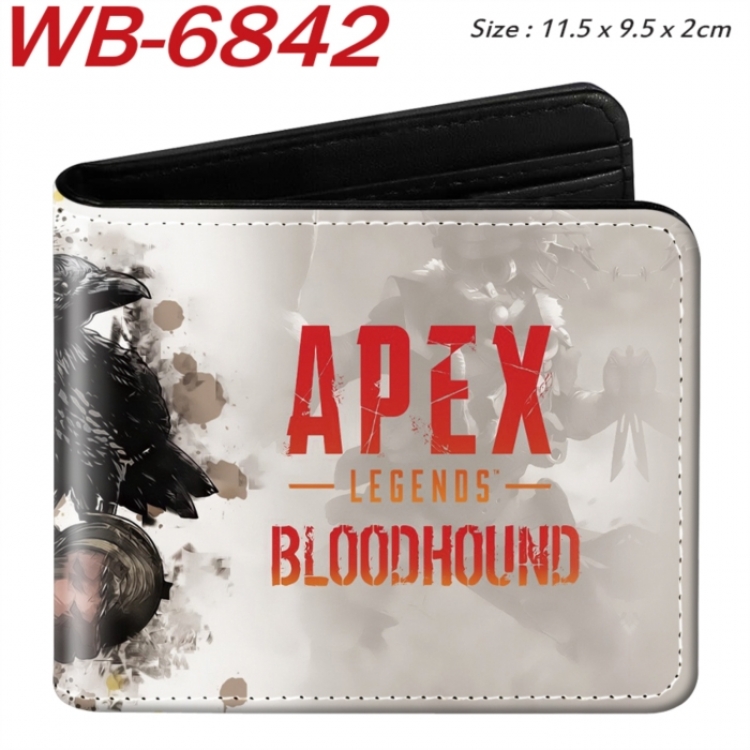 NoMan'sLand  Animation color PU leather half fold wallet 11.5X9X2CM