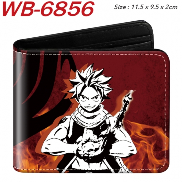 Fairy tail Animation color PU leather half fold wallet 11.5X9X2CM