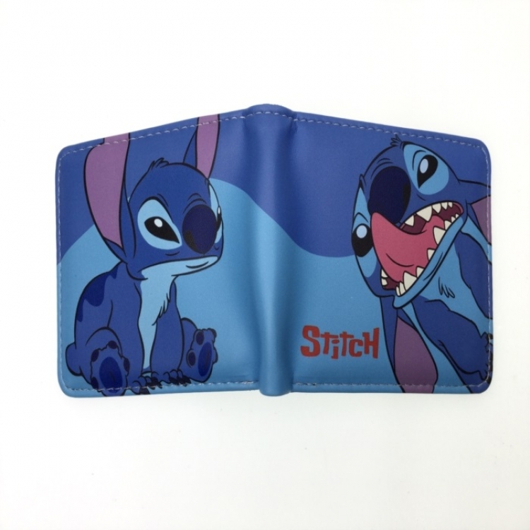 Lilo & Stitch Anime two fold  Short wallet 11X9.5CM 60G 